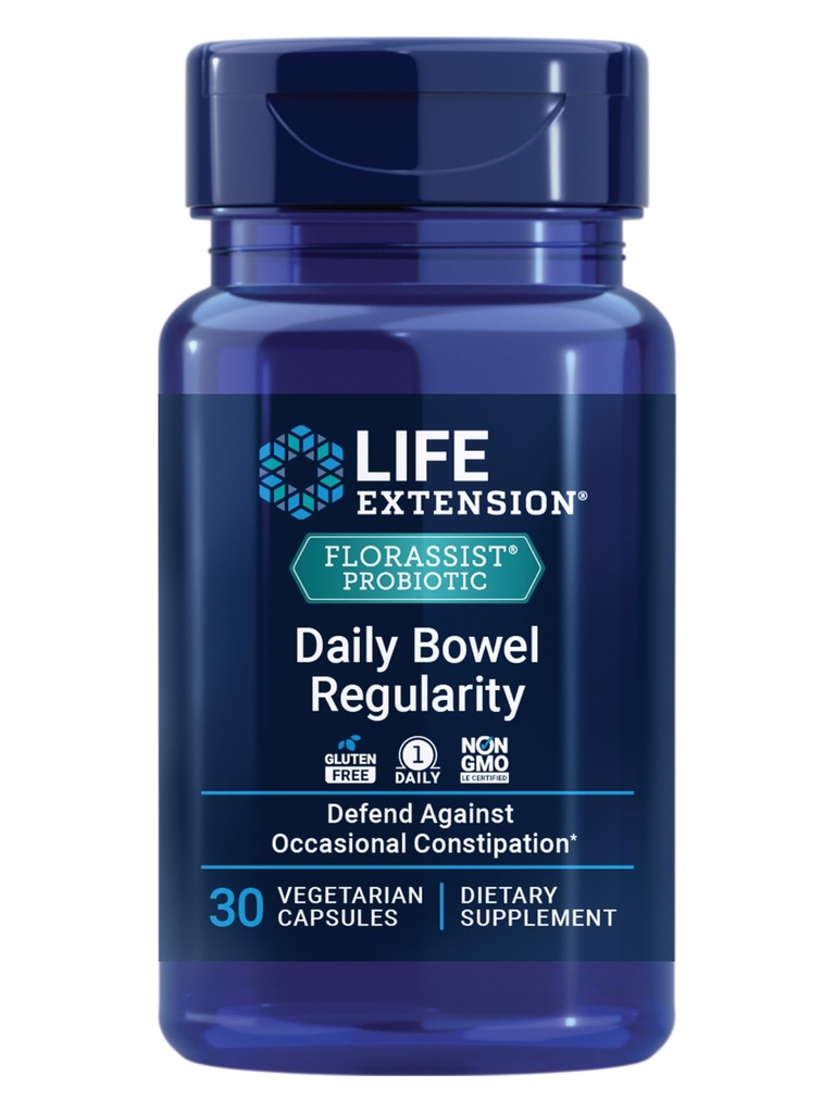 Life Extension FLORASSIST Daily Bowel Regularity, 30 vegetarische Kapseln