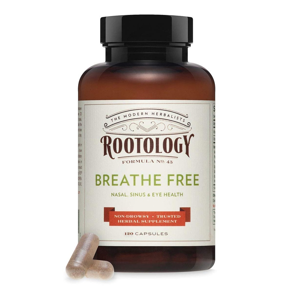 Rootologie Atemfrei - Natürliche Nase & Sinus Relief - Fast-Acting, Non-Drowsy - 120 Kapseln...