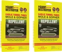 Knoblauch Tunnelröhren für Moles & Gophers (20 Tubes)