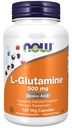 NOW Supplements, L-Glutamine 500 mg, Amino Acid, 120 Veg Caps
