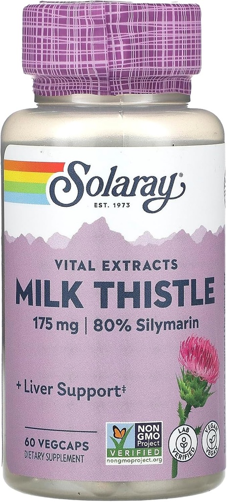 Solaray Milk Thistle Extract Supplement, 175mg, 60 Graf
