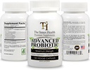 Supplément PROBIOTIQUE 5.75 Milliards d'organismes-Bacillus Subtilis Bifidobacterium Longum L.Acidophilus L.Rhamnosus L.Plantarum-120 Caps