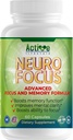 Neuro Focus Nootropic Brain Supplemento per uomini e donne: Memoria, Clarity & Focus | Ginkgo Biloba, Vitamina B6, Phosphatidylserine, Choline, Huperzine A