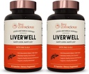 LiverWell Liver Cleanse, Rejuvenation, Metabolic Support - Liver Supplement für Lebergesundheit w/Highly Bioavailable Milk Thistle Extract, N-Acetyl Cystein, Alpha Lipoic Acid, Zink, Selen - 2 Pack