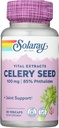 SOLARAY Celery Seed Extract 100 mg | 85% Phthalides | Supporto per la salute comune | Non OGM, Vegan | 30 VegCaps