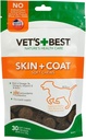 Les meilleurs suppléments pour chien de peau et de manteau de Vet - formulé avec de la vitamine E et de la biotine pour maintenir les chiens en bonne santé peau et manteau - 50 comprimés à croquer