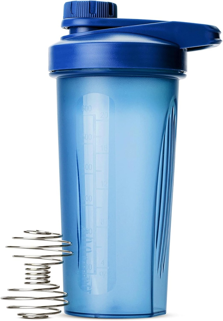 Mr. Pen- Shaker Bottles for Protein Mixes with Twist Cap, 28 oz, Blue Protein Shaker Bottle with Wire Whisk Ball