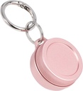 Custodia portachiavi in metallo quotidiano - Portatile Portachiavi portachiavi, Impermeabile Piccolo contenitore di viaggio per monete earplugs, Compatibile con Loop, Eargasm & Vibes, Compact Mini Purse Pill Box (Pink)