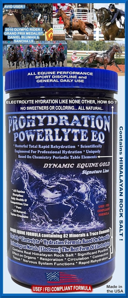 PROHYDRATION EQ...Die neue Rasse in Equine Elektrolyt/Professional Hydration Matrix System Formel. 1080g (60 Tage)