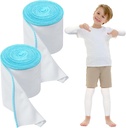 2 Rollen Wet Wraps Bandage für Eczema 3.54'' x 1.97 yd Wet Wrap Therapie für Eczema Behandlung für Erwachsene Kinder(blau)