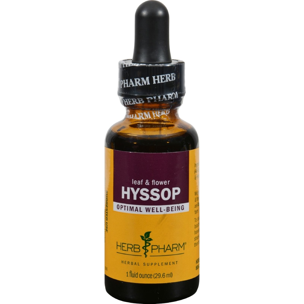 Kräuter Pharm Certified Organic Hyssop Liquid Extract - 1 Unze