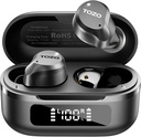 TOZO NC9 Hybrid Active Noise Cancelling Wireless Earbuds, 6 Mics ENC Clear Call, IPX8 Impermeabile, nell'orecchio Bluetooth 5.3 Cuffie Stereo Bass Ear Buds 59H Tempo di riproduzione con display LED 32 EQ tramite APP
