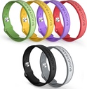 Moskito Repellent Armbänder, 6 Pack Silikon Moskito Repellent Bands mit DEET Kostenlose, natürliche und wasserdichte Bug-Armbänder für Kinder und Erwachsene, Outdoor Reiseschutz