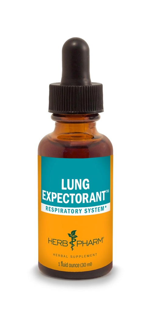 Herb Pharm Lung Expectorant Liquid Herbal Formula per sostenere la risposta immunitaria respiratoria - 1 oncia (Pack of 1)