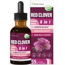 Estratto di erbe di Clover rosso gocce per il bilanciamento della salute delle donne, supplemento di formula di erbe di 8-in-1 per il sollievo di menopause di flash caldi con l'estratto di Dong Quai & Shatavari, la tintura libera di alcool. 2oz