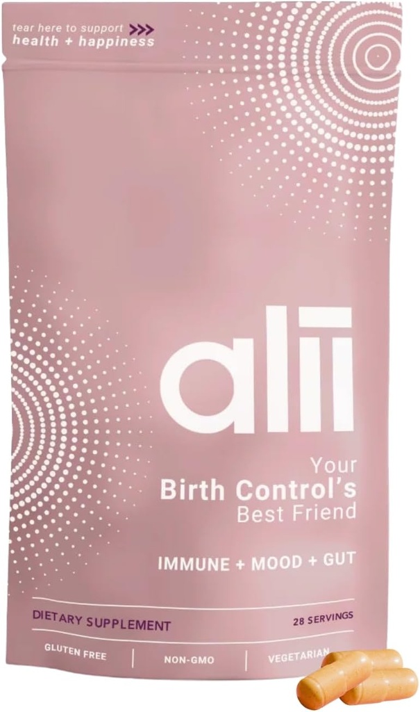 Alii, Ihre Geburtenkontrolle beste Freund, Beilage für Frauen, Proaktives Relief von Nebenwirkungen von Hormon Geburtskontrolle, Unterstützung Energie + Gut, 14 Nährstoffe, 28 Servierungen