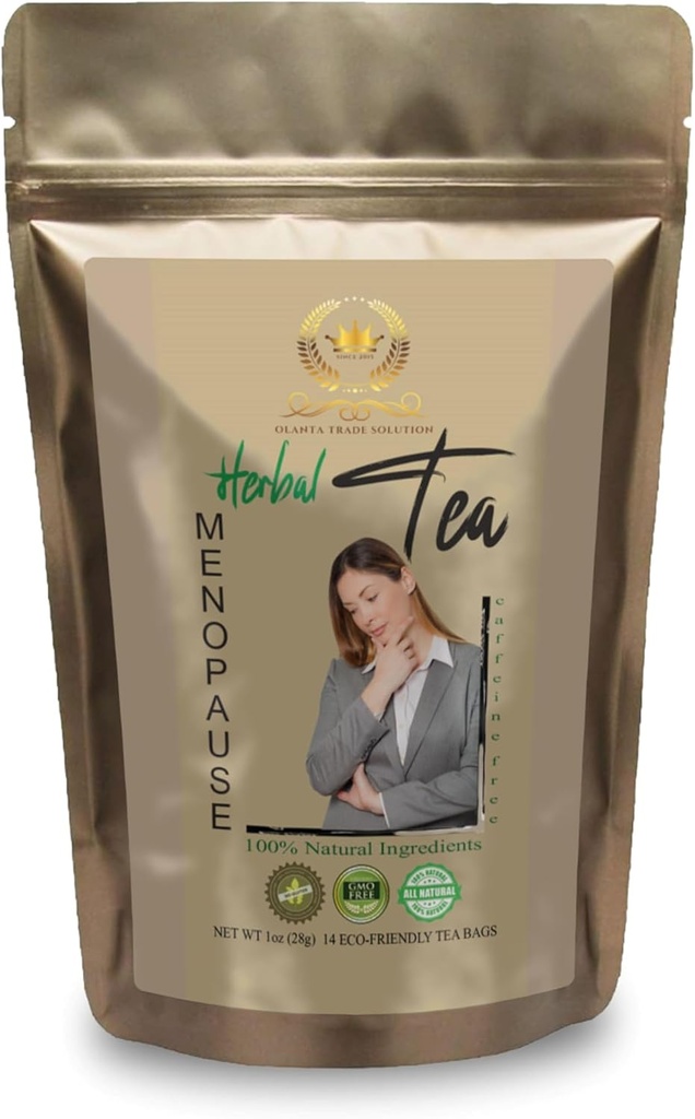 Nero Cohosh Herbal Supplements - Menopause Herbal Tea - Menopause Supplementi per le donne, Ginkgo Biloba, Clover rosso, Cinnamon Tea, Eleuthero Root, Liquirizia Root - 1 confezione