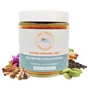Mt.Meru Medicines Ayurvedic Haldi Doodh/Golden Milk Superblend- mit Immun-Boosting-Formel, Glutenfrei, für Gehirngesundheit, Gut-Unterstützung mit hohem Curcumin Lakadong Turmeric (1.76oz/50g)