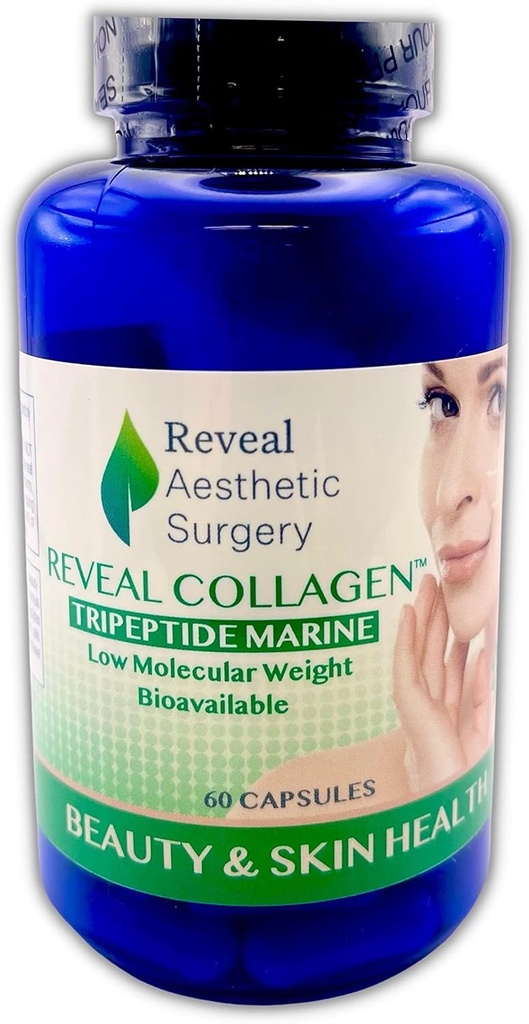 Reveal Collagen- Trieptide Marine Niedriges Molekulargewicht bioverfügbar- 60 Kapseln