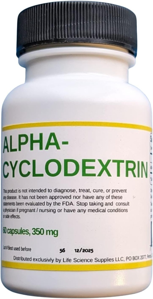Alpha Cyclodextrin Capsule, Confezione da 2 x 60 ct, (120 capsule totali)