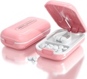 DUBSTAR Small Pill Cutter, Pill Cutter Splitter per piccole e piccole pillole, Portable Pretty Pill Cutters for Large Pills, Cuts Vitamins Tablets for Purse Pocket (Pill Cutter, Pink)