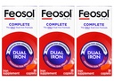 Feosol Bifera HIP & PIC Eisen Supplement, komplett - 30 Caplets, Packung mit 3
