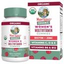 Multivitamine de MARYRUTH Gummies pour les femmes âgées de 14 ans et plus Soutien immunitaire (santé des cheveux et de la peau) Santé de la reproduction (Vitamine A C D E B6 B12 Biotine Zinc Iodine) Organique (Végétalien) Non-OGM (GMO) 60 Nombre