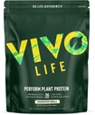 Vivo life Protéines végétales en poudre - Mélange de protéines de pois et de chanvre avec BCAA (34,85 oz, Vanille)