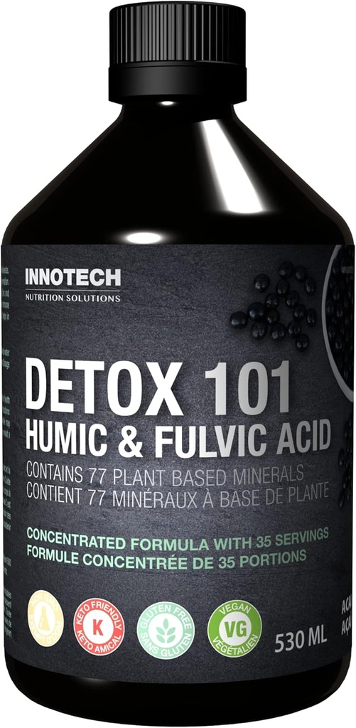 INNOTECH Nutrition: Detox 101 con acido Humic e Fulvic, Acai Green Tea- 500ml