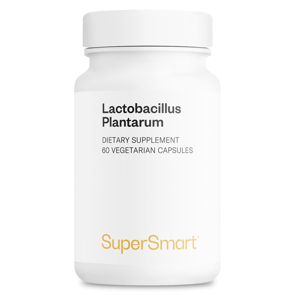 Supersmart - Lactobacillus Plantarum PostBiotic 20 miliardi di CFU al giorno (Immuno-LP20) - Integratore Probiotico Riscaldato | Non-GMO & Gluten Free - 60 Capsule Vegetariani