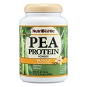 NutriBiotic Pea Protein Vanilla 21 Oz | Polvere di proteine vegetali vegana a basso contenuto di carboidrati | 100% coltivata & trasformata negli Stati Uniti | Deliciously Creamy & BCAA-Rich | Realizzata senza prodotti chimici, OGM & Gluten | Keto Friendly