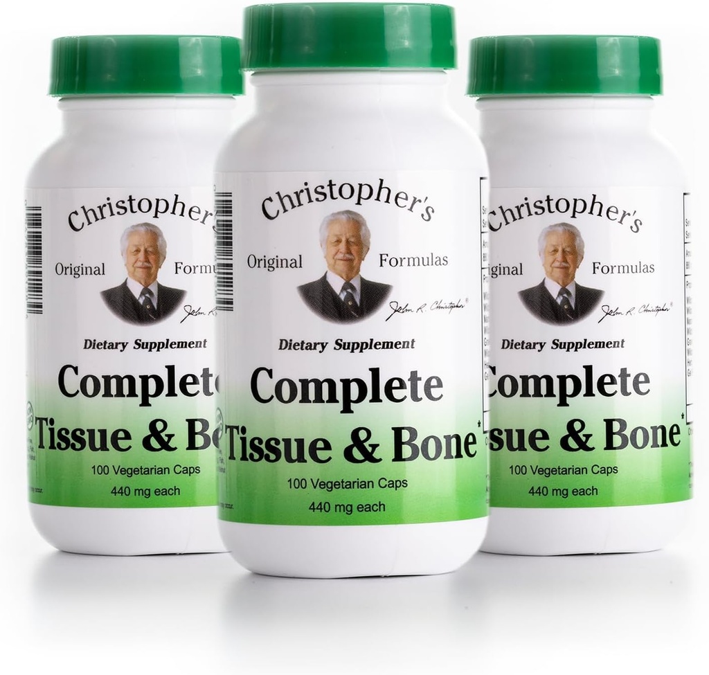 Formules originales de Christopher Formule complète de tissus et os – 100 VCaps.
