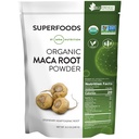 MRM Nutrition Organic Maca Root Powder | Superfoods | Adaptogen | Gluten-Free + Vegan | 40 Serve