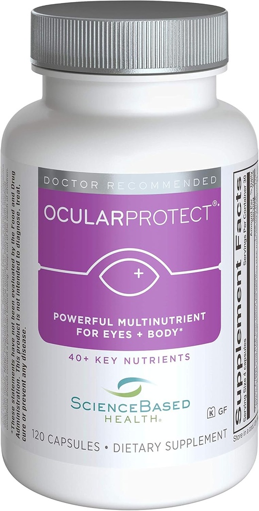 OcularProtect Ganzkörperformel - Spezialisierte Augen- & Körper-Multinährstoff - 120 Kapseln