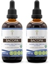 Bacopa USDA Organic | Alkohol-FREE Extrakt, hochkarätige Kräutertropfen, Entspannung, Positive kognitive Wirkung | Hergestellt aus 100% Certified Organic Bacopa (Bacopa Monnieri) Getrocknete Kräuter 2x4 oz