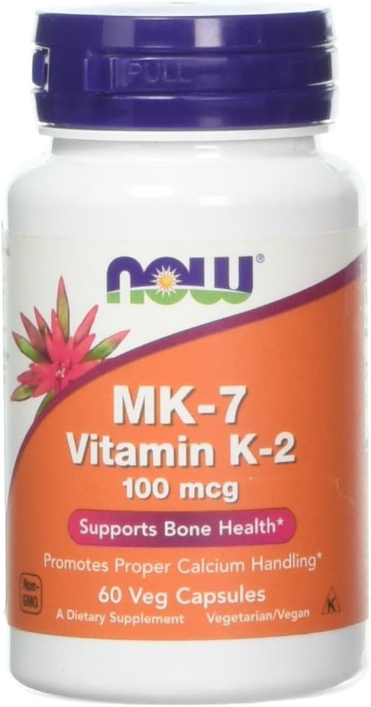 Jetzt Lebensmittel, Mk-7 Vitamin K-2 100 Mcg, 60 Vegg Kapseln