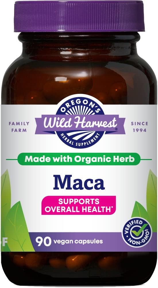 Maca de récolte sauvage de l'Oregon, biologique, 90 comte