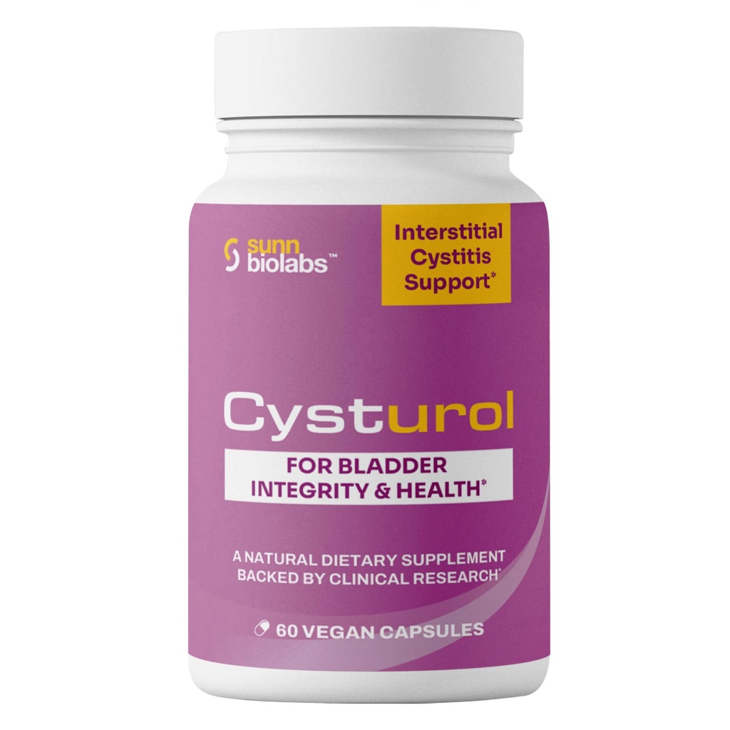 CYSTUROL | Blasenformel SUPPORT FÜR INTERSTITIAL CYSTITIS (IC) und Schmerzhaftes Blasen-Syndrom | Klinisch Geforschte | Weniger Flammen & Härte | Potent | Premium Blasenunterstützung für Frauen