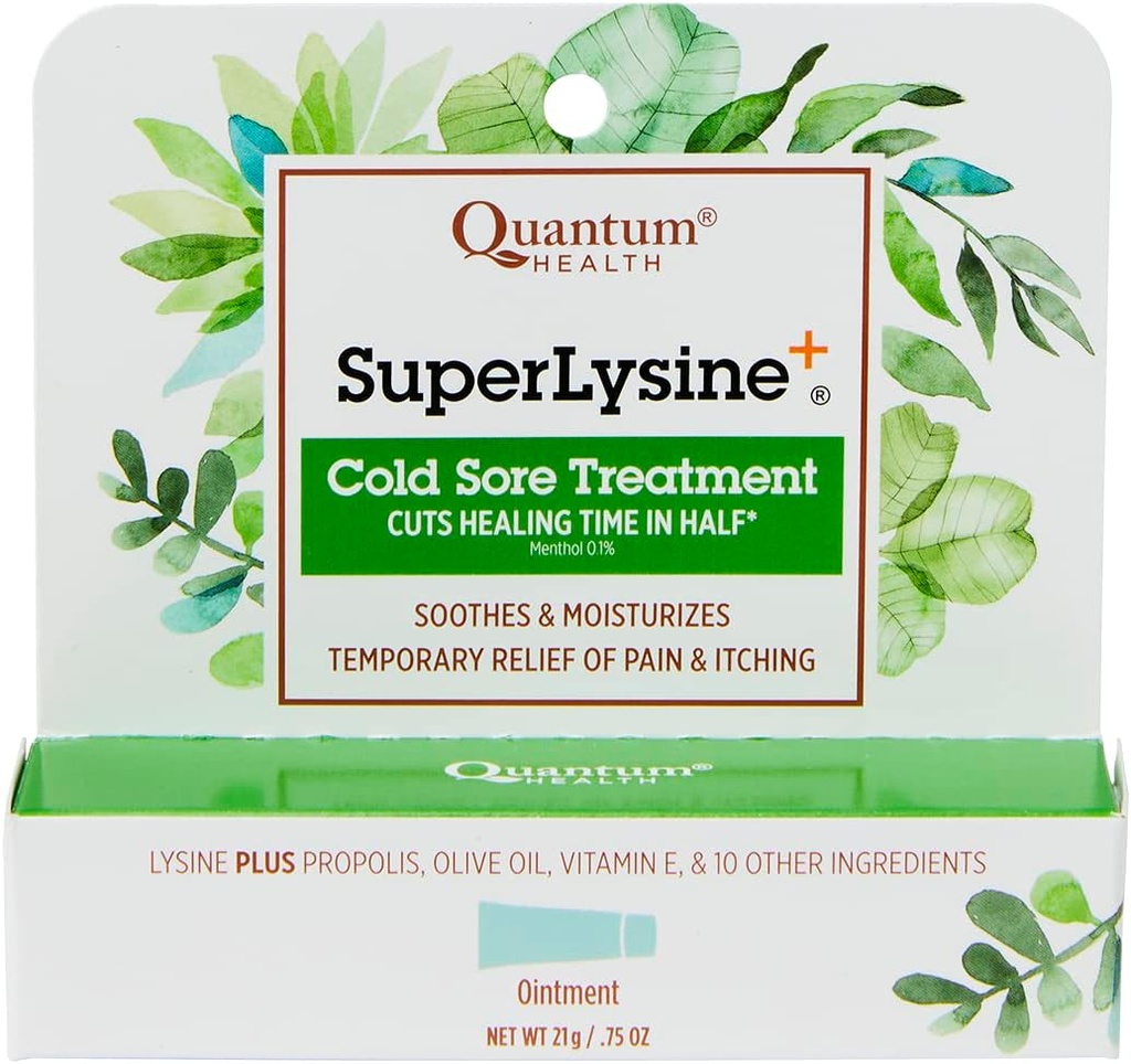 Quantum SuperLysine+ Ponction de traitement des plaies froidesSoulage la douleur, la brûlure et les démangeaisons