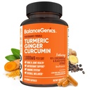 Kurkumene Ergänzung mit schwarzem Pfeffer & Ginger Wurzel 1000mg | Optimierte Formel 95% Curcuminoide Curcuma | Gemeinsame Gesundheit & Entzündung Unterstützung | 60 Kapseln Pulver gefüllt