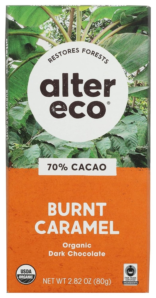 Alter Eco Choc Bar Drk Sltd Brnt Cr, 2.82 Oz (Pack von 12)