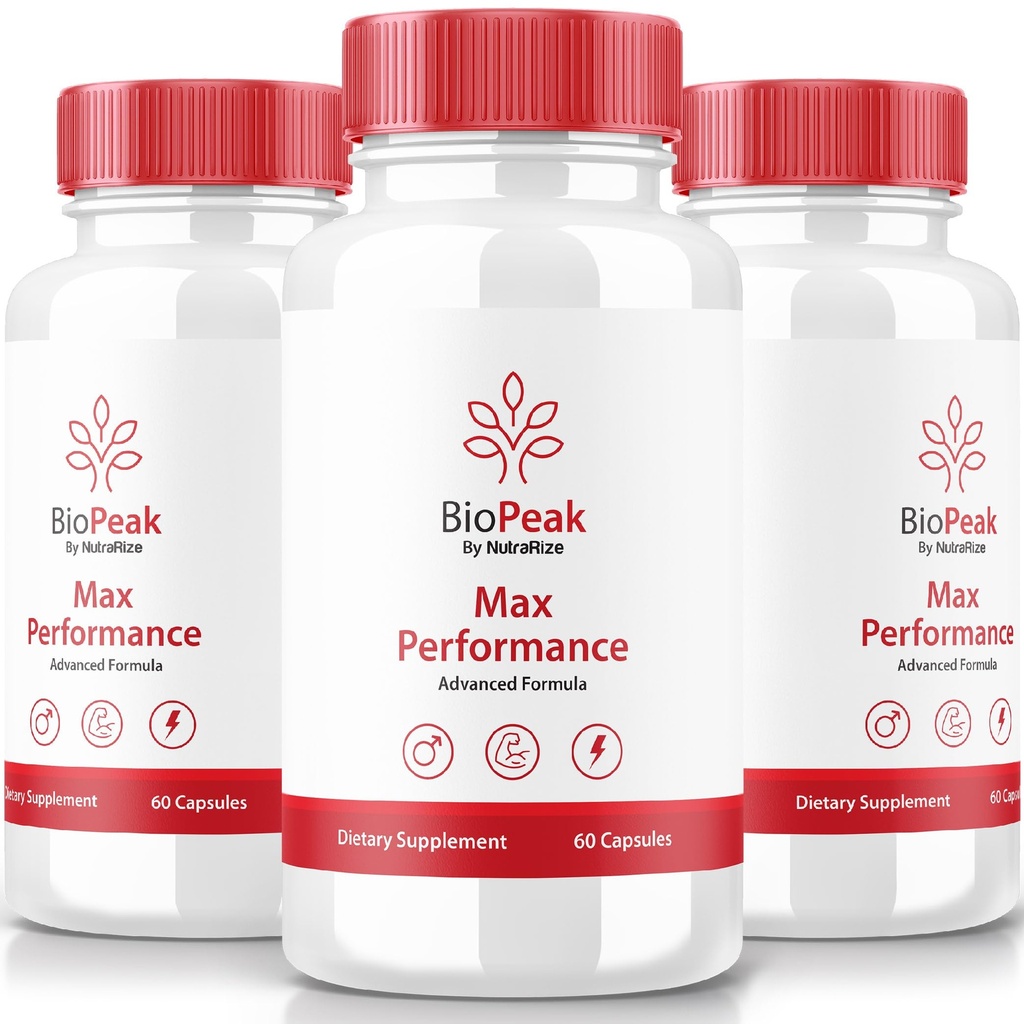 NutraRize (3 Pack) Biopeak Men Enhancement Pills, Biopeak Male Capsules, All Natural Supplement for Max Performance and Overall Health, Official Bio Peak Pastillas Bewertungen (180 Kapseln)