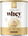 Solgar Grass Fed Whey to Go, Vanilla - 2 lb - Grass-Fed Whey Protein Powder - rBGH Free, Non-OGM, Gluten Free - 36 Servings