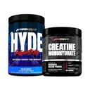 PROSUPPS Hyde Signature Énergie durable Pré-entraînement, Blue Razz - 60 Servings, et Creatine 300 Bundle