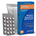 HISTAsolv Extra Strength DAO Enzym-Ergänzung für Histamin Food Intolerance - Eases Digestive Discomfort - Patented Tech - Made in Austria - 30 Pack