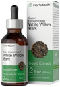 Horbäach White Willow Bark Extract Tincture | 2 Fl oz | Alcohol Free Liquid Supplement | Super Concentrated | Vegetariano, Non OGM, Gluten Free