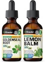 BIO KRAUTER Teinture de selle d'or 2 Fl. Oz. & Lemon Baume Teinture 2 Fl. Oz.