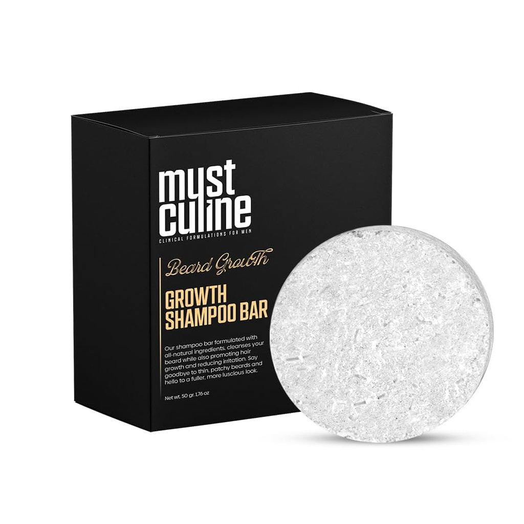 Bart Shampoo Bar, 1 Paket, Unscented, unterstützt Bartwachstum und Nourishment,Mustache Wurzeln, für Männer
