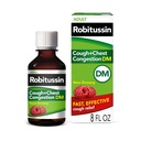 Robitusin Husten und Chest Congestion DM, Cough Suppressant und Expectorant, Raspberry Flavor - 8 Fl Oz Bottle