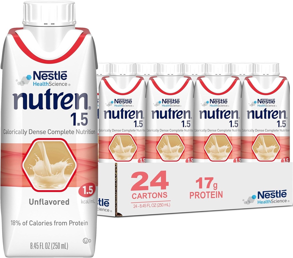 Nestle Nutren 1.5 Tube Feeding Formula Entflammt 250 mL Karton 24 Ct